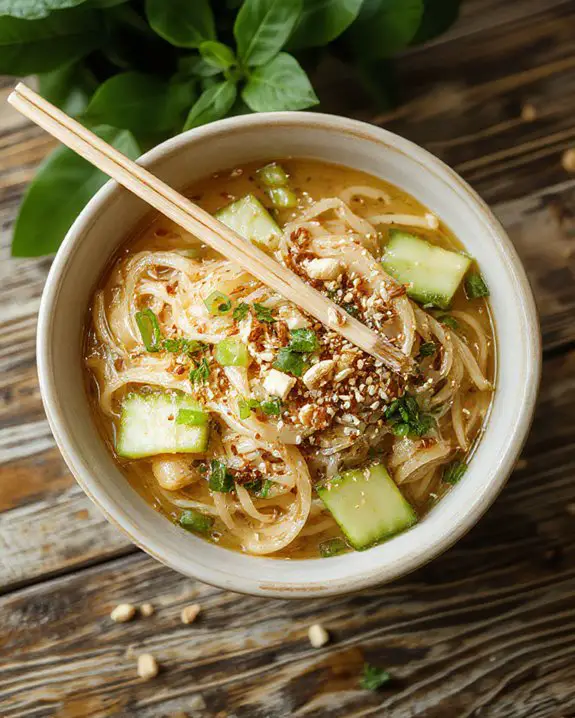 chilled noodles with sesame