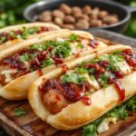 cilantro slaw on hot dogs