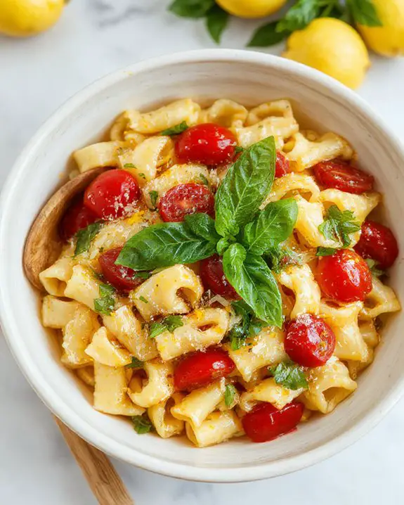 citrusy herb infused pasta dish