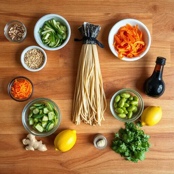 cold soba noodle salad