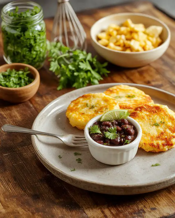 corn fritters with salsa
