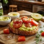 creamy avocado fresh tomatoes
