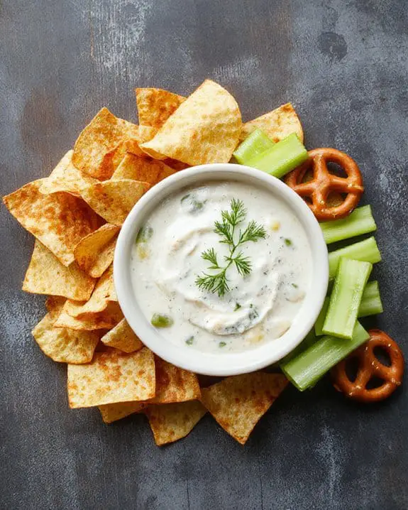 creamy dill pickle dip