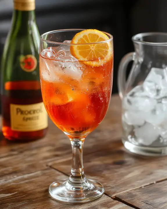 crisp refreshing orange cocktail
