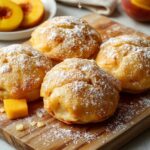 crispy peach ginger desserts