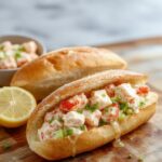 delicious seafood sandwich treat