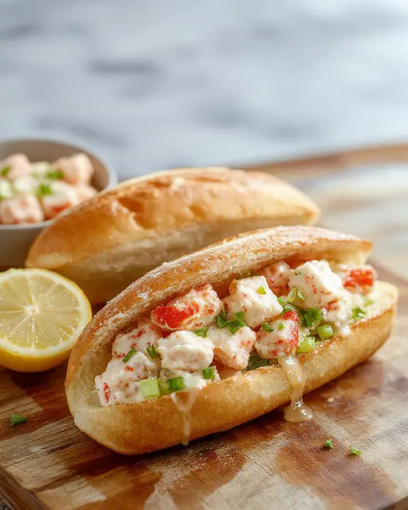 delicious seafood sandwich treat