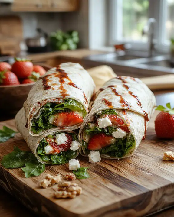 fresh fruit and greens