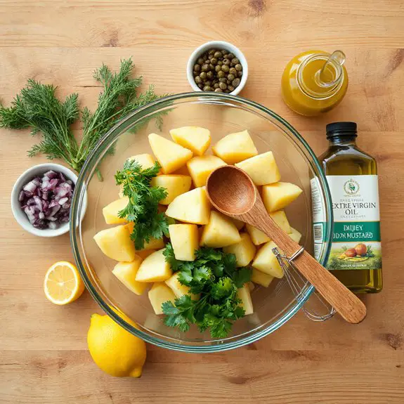 fresh herb potato salad