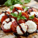 fresh mozzarella tomatoes basil
