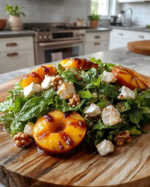 griddled peach salad delight