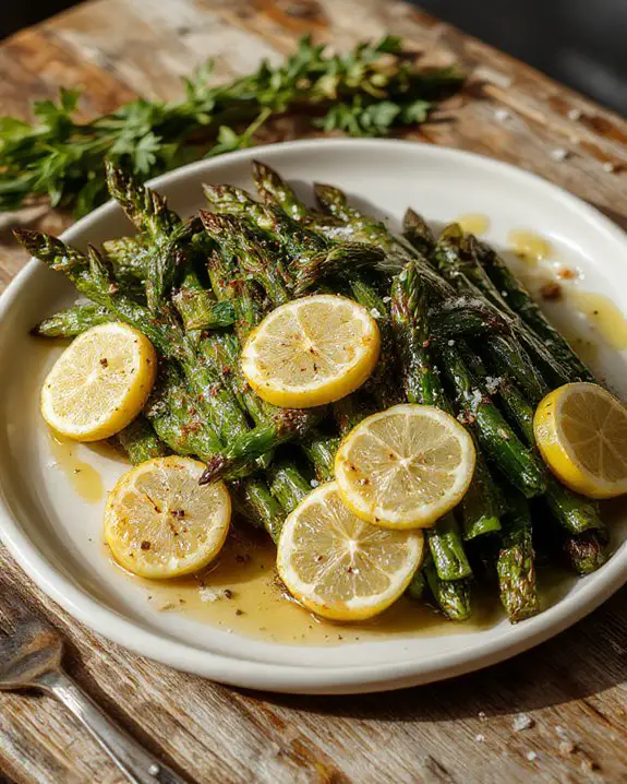 grilled asparagus with lemon