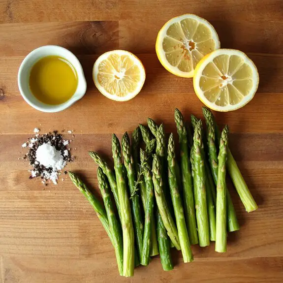 grilled asparagus with lemon