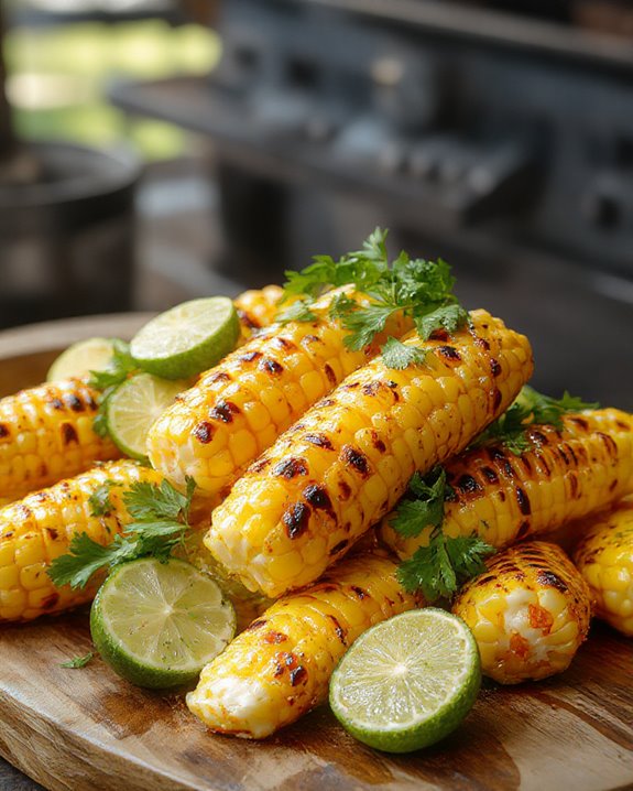 grilled corn with spice