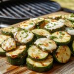 grilled zucchini topped parmesan