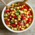 herb infused chickpea salad