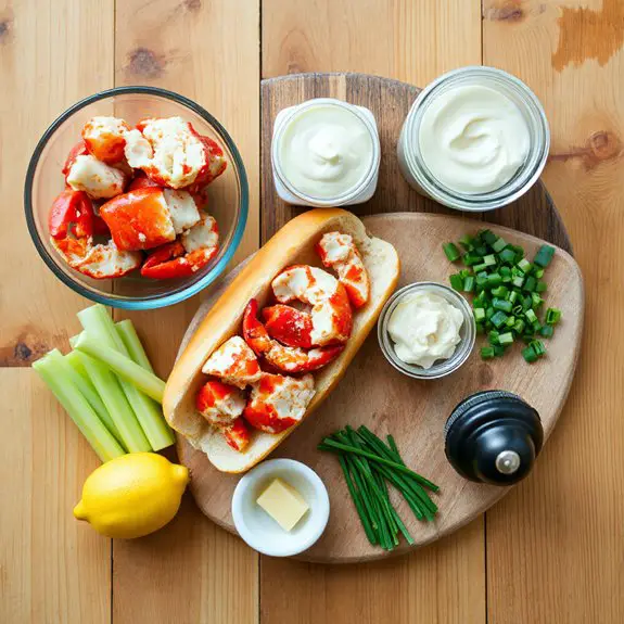 lobster rolls with creamy filling