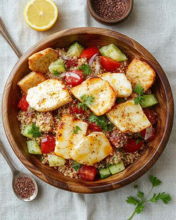 mediterranean salad with quinoa