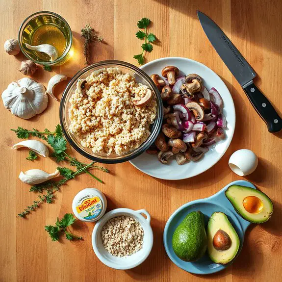 mushroom quinoa veggie burgers