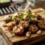 mushrooms grilled with soy