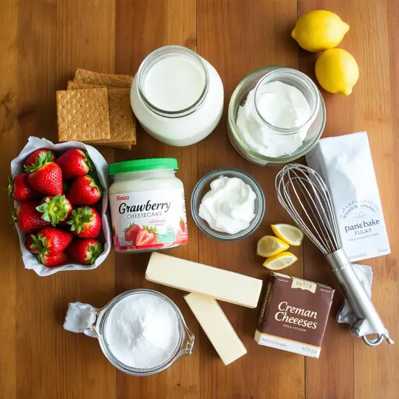 no bake strawberry cheesecake dessert