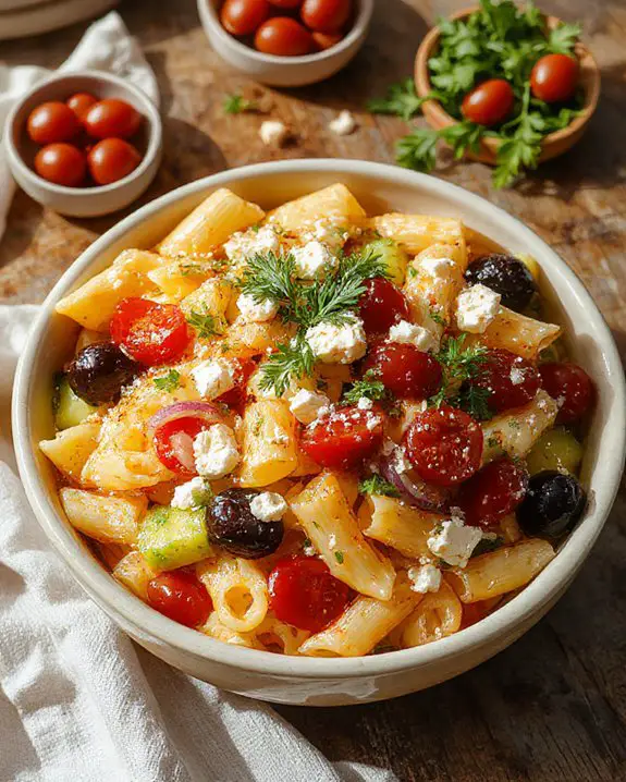 pasta salad with pesto