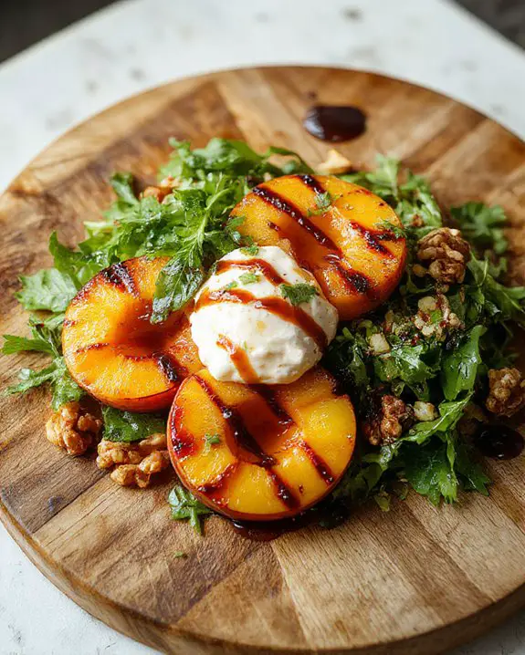 peach and burrata delight