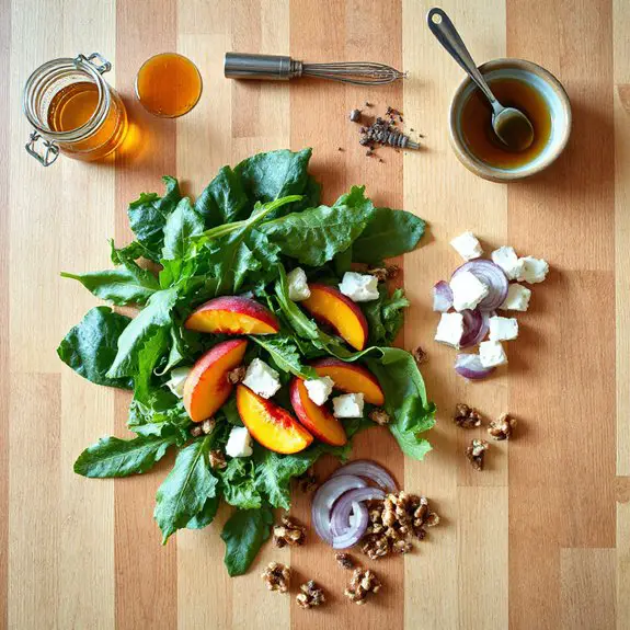 peach arugula salad recipe