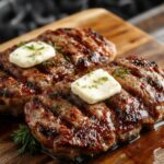 ranch butter topping steak