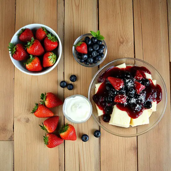red white blue trifle