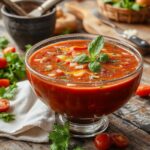 refreshing cold vegetable soup