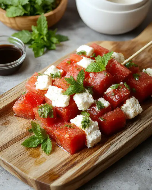 refreshing fruit and cheese