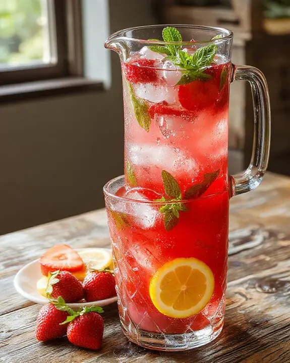 refreshing fruity summer drink