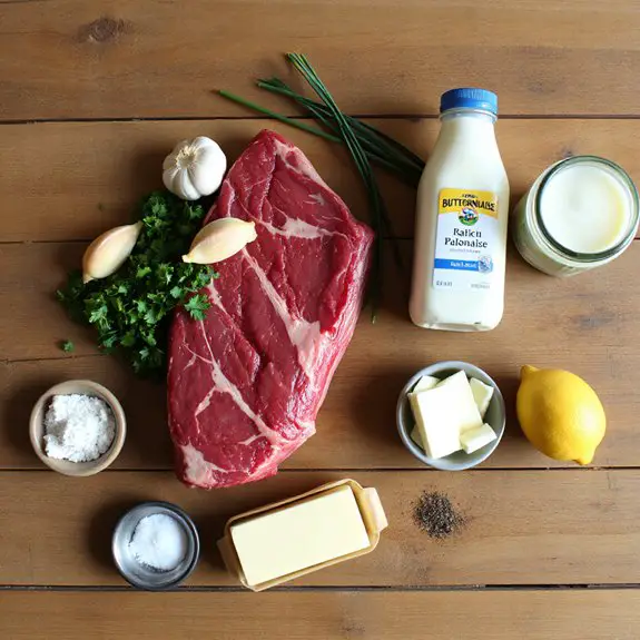 ribeye steak with ranch butter