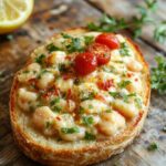 savory cannellini bean tartine