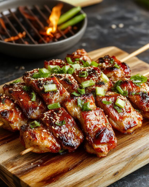 savory grilled pork skewers