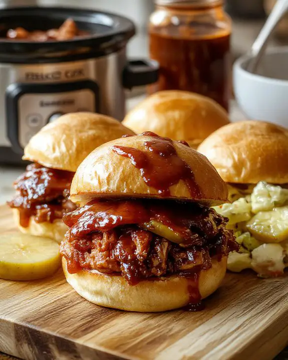 savory pulled pork sandwiches