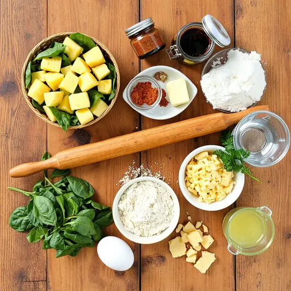 savory spiced vegetable pies