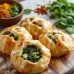 savory spinach potato pastries