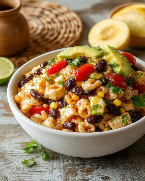 southwestern inspired pasta salad