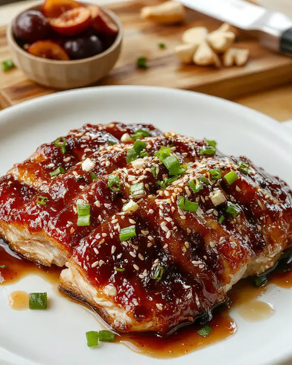 spicy glazed pork belly