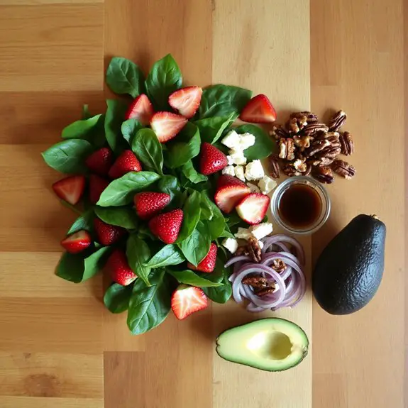 strawberry spinach salad recipe