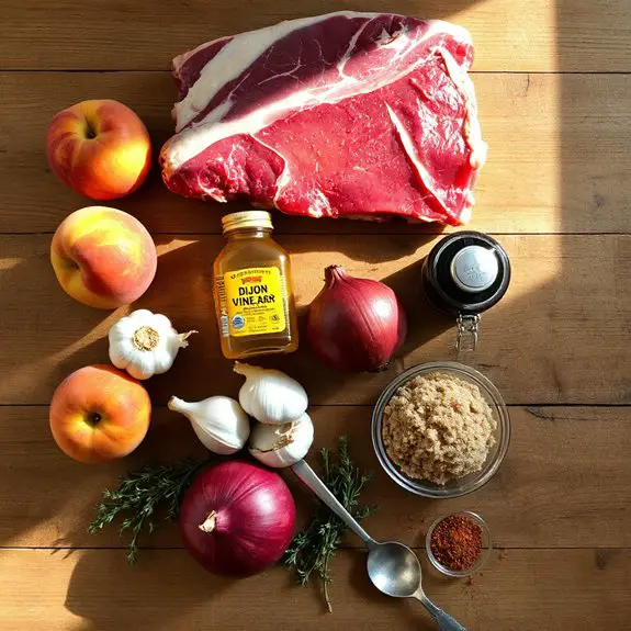 sweet peach glazed bbq ribs