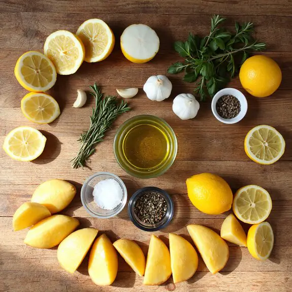 tangy crispy lemon potatoes