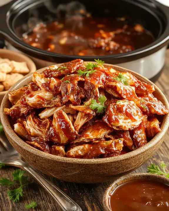 tender slow cooked bbq chicken