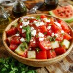 tomato watermelon feta salad