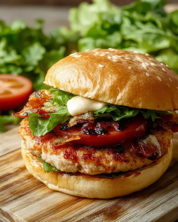 turkey burgers with bacon