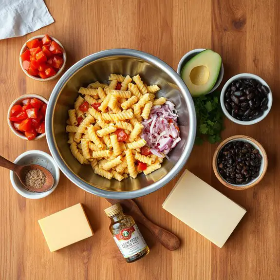 vibrant southwestern pasta salad