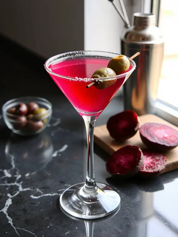 beet infused cocktail delight