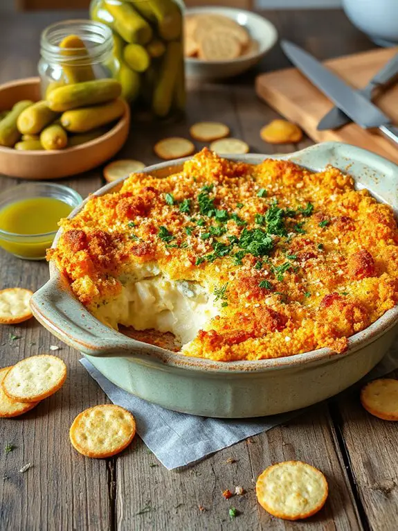 creamy fried pickle dip